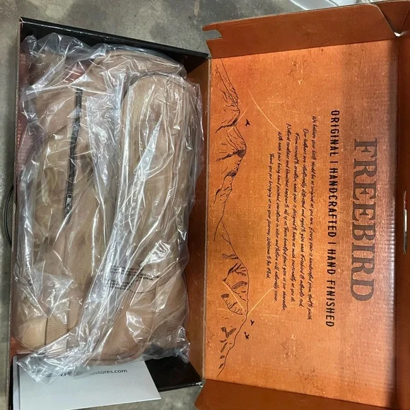 Tan Freebird Western Cowboy Boots - Picture 2 of 5